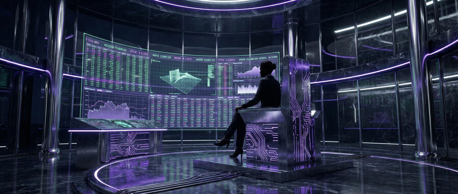 Official femdom sexting Banner. Neon cyberpunk city background